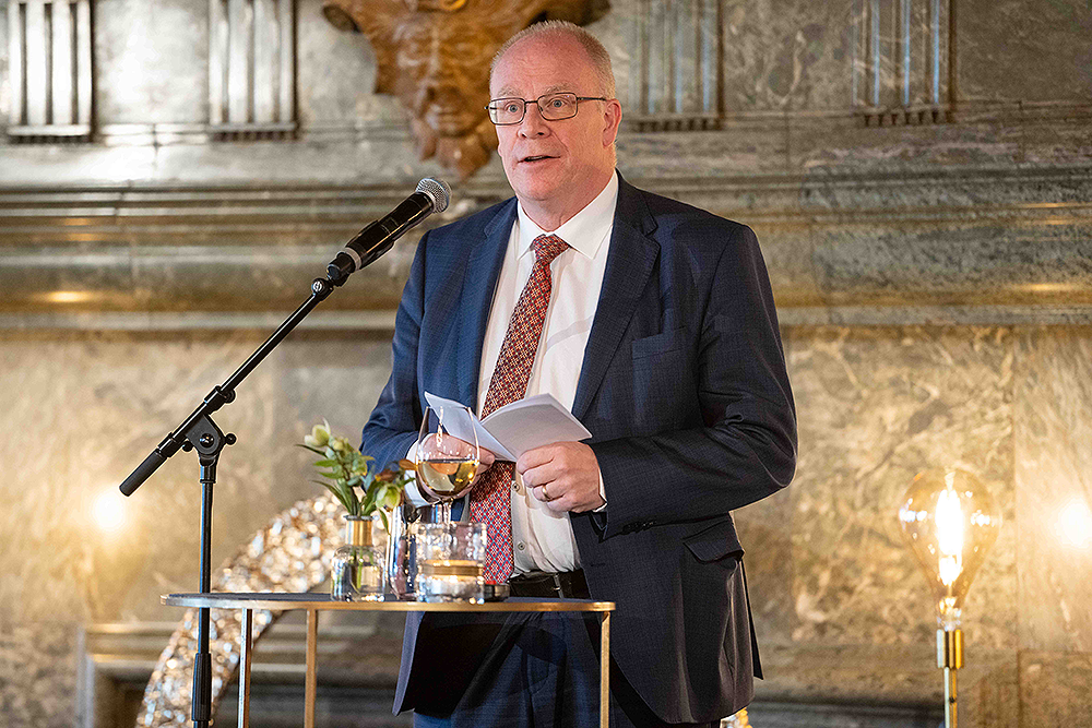 Rektor Anders Hagfeldt talar